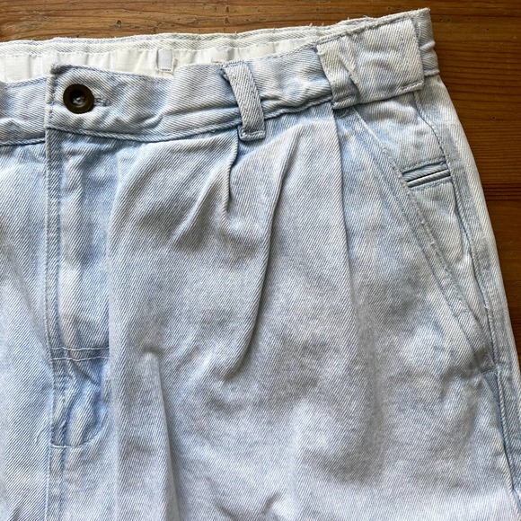 BUGLE BOY MEN Lightwashed Jean Denim Cotton Shorts - Picture 2 of 10